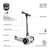 SCOOTANDRIDE Highwaykick 3 LED Hulajnoga składana ze świecącymi kółkami 3+ Ash 5454