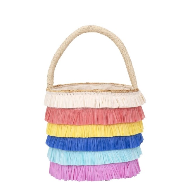 Meri Meri Torebka-koszyk Raffia fringed