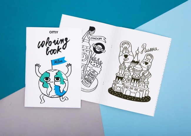OMY kolorowanka - atlas