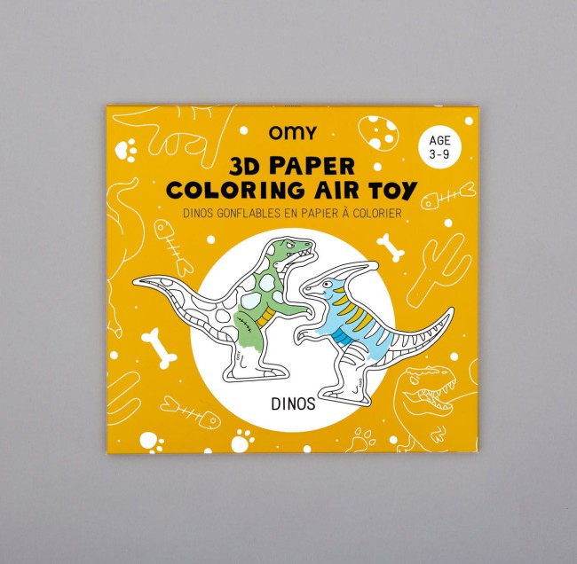 OMY kolorowanka 3D - dinozaury
