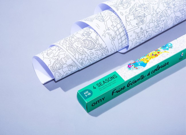 OMY kolorowanka w rolce - 4 pory roku