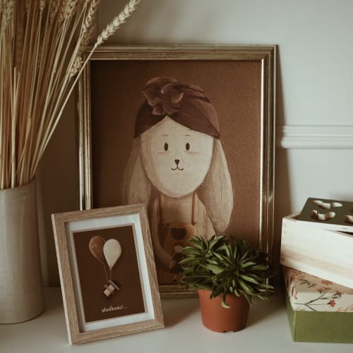 OliOliposters plakat Girl Rabbit