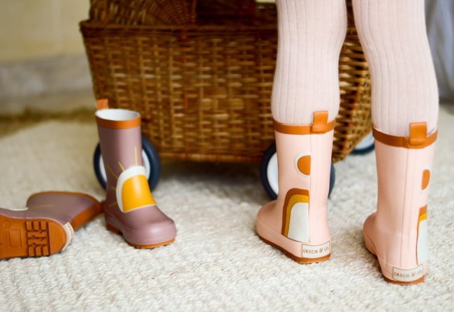 Grech&CO Kalosze dziecięce Rainbow shell