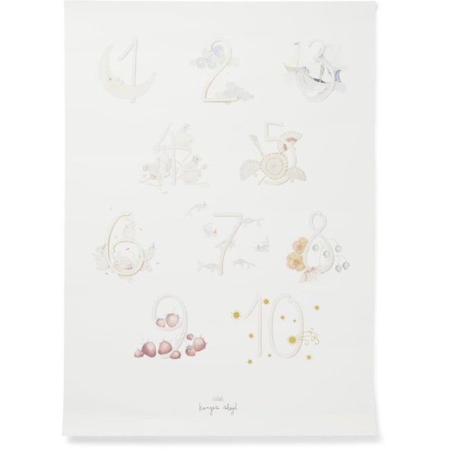 Konges Slojd plakat cyferki 50x70 cm