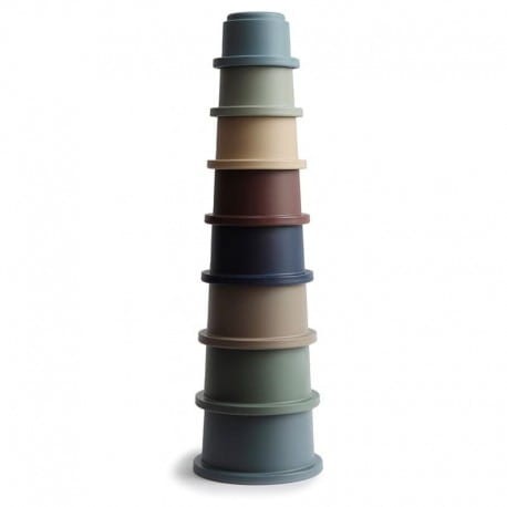 Mushie - Stacking Tower Forest- wieża z kubeczków