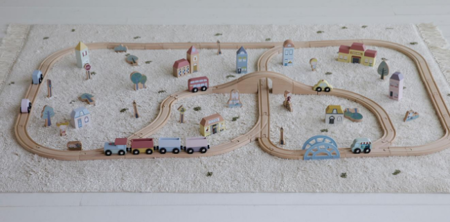 Little Dutch Drewniana kolejka XXL - 100 elementów LD4487 1036