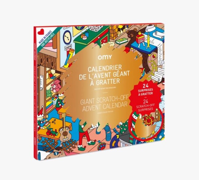 OMY plakat zdrapka Kalendarz Adwentowy