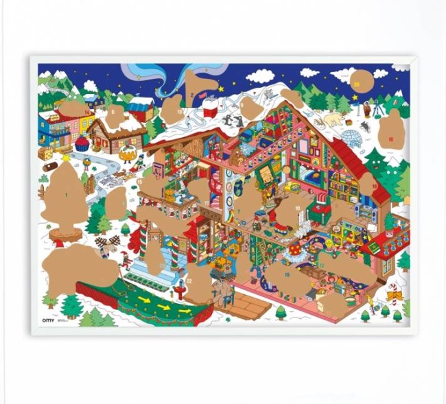 OMY plakat zdrapka Kalendarz Adwentowy OMY 40354