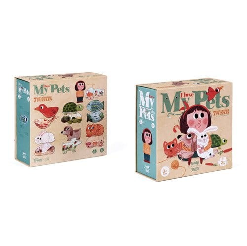 Londji Puzzle da Dzieci Kocham Moje zwierzęta R-696