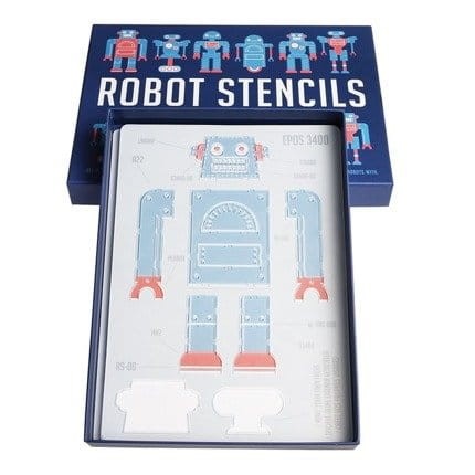 Rex London Roboty szablony do malowania 4szt. 16247