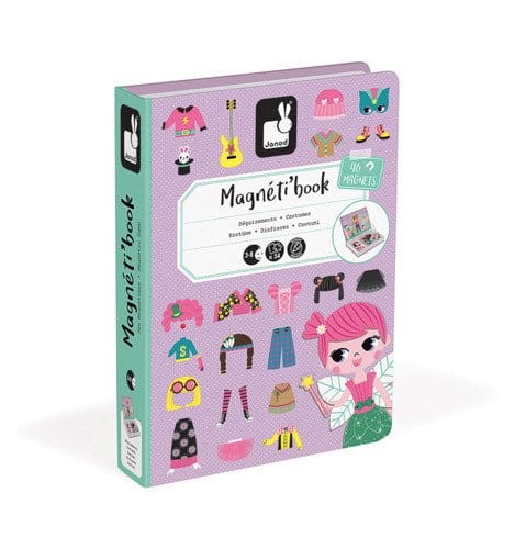 Janod Magnetibook Magnetyczna Układanka Kostiumy Dziewczynka - 4054