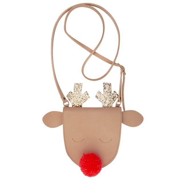 Meri Meri Torebka skórzana Renifer Boże Narodzenie