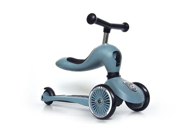 SCOOTANDRIDE Highwaykick Steel - 2w1 - Jezdzik i hulajnoga-1-5 lat