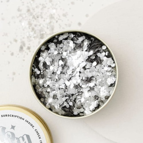 Ministerstwo Dobrego Mydła Bio brokat Facegroovin Silver Glitter