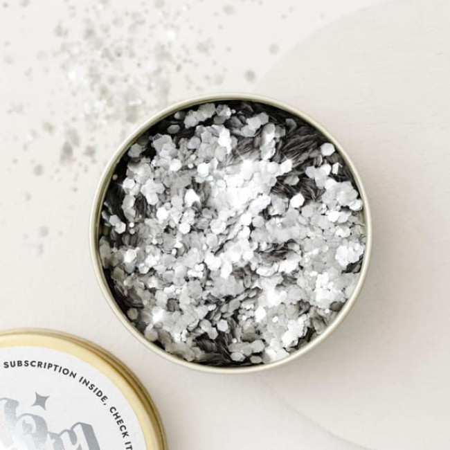 Ministerstwo Dobrego Mydła Bio brokat Facegroovin Silver Glitter