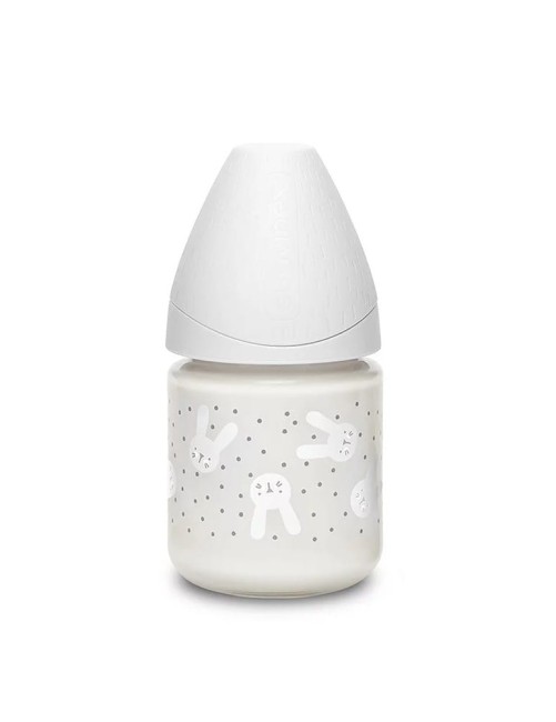 suavinex butelka szklana 120 ml hygge królik szara