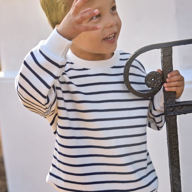 en fant bluza stripe medieval blue