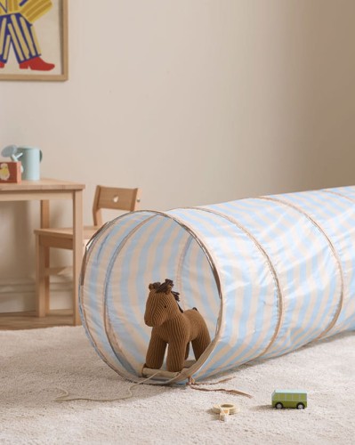 Kid's Concept - Tunel do zabawy w paski, błękitny