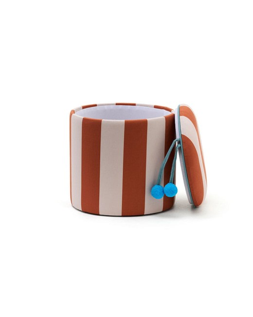 Kid's Concept - pufa cylindryczna ze schowkiem, brązowy