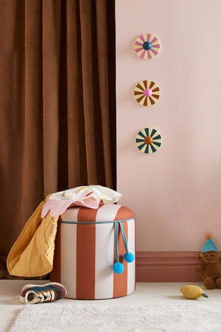 Kid's Concept - pufa cylindryczna ze schowkiem, brązowy