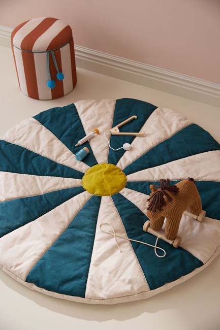 Kid's Concept - Mata do zabawy Circus, teal, niebieski