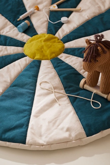 Kid's Concept - Mata do zabawy Circus, teal, niebieski