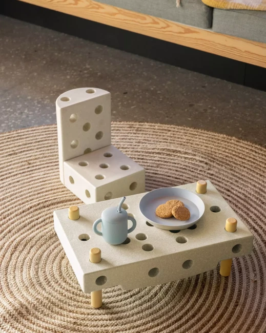 MODU - block round - sensoryczny blok piankowy, Sand Grey