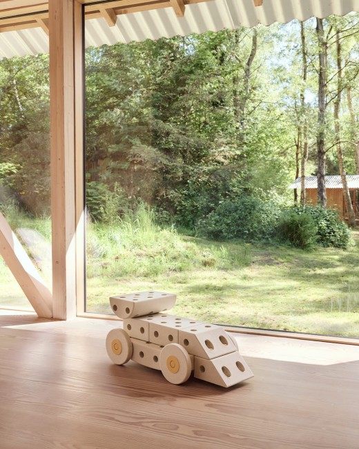 MODU Dreamer set – Kreatywne klocki rozwijające motorykę dużą, Sand Grey / Honey Yellow