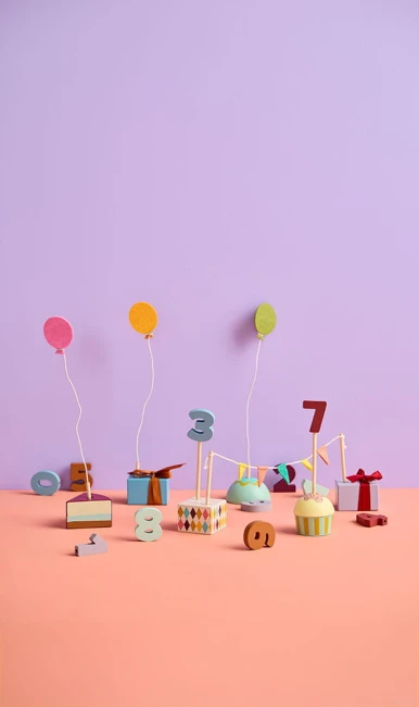 Kid's Concept - Drewniane dekoracje urodzinowe KID'S HUB