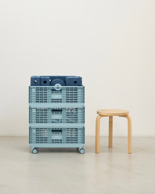 MODU - ZESTAW 3 skrzynie do przechowywania + kółka