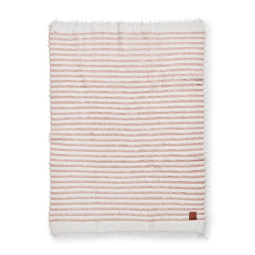 Elodie Details - Kocyk Furry Knit - Faded Rose