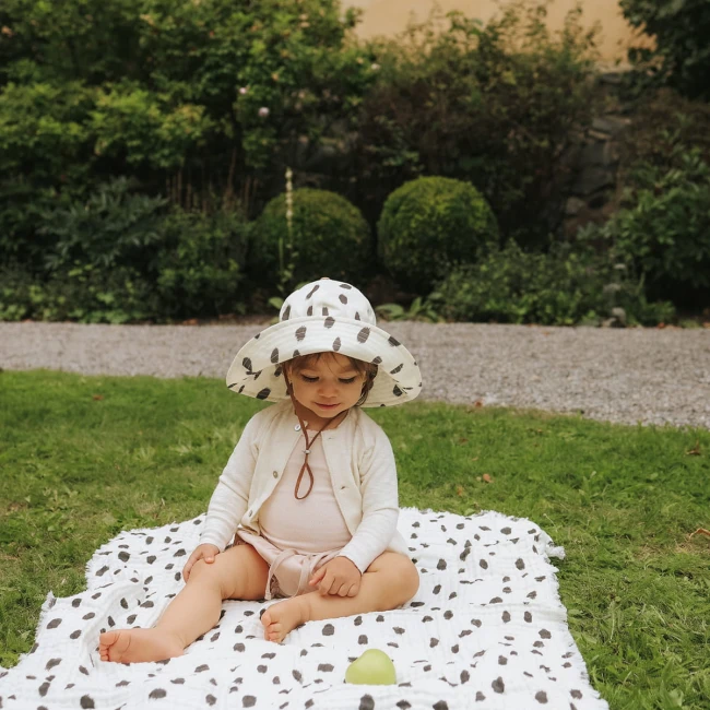 Elodie Details - Kocyk Soft Cotton Blanket - Dalmatian Dots Grande