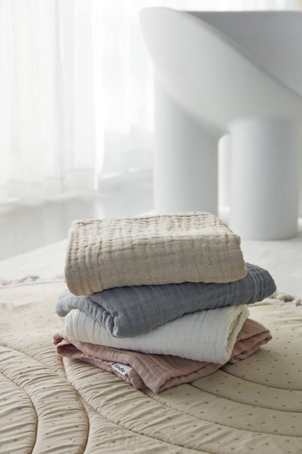 Elodie Details - Kocyk gnieciony - Blushing Pink