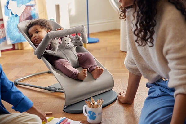 BABYBJORN - leżaczek BLISS 3D Jersey, Piaskowoszary