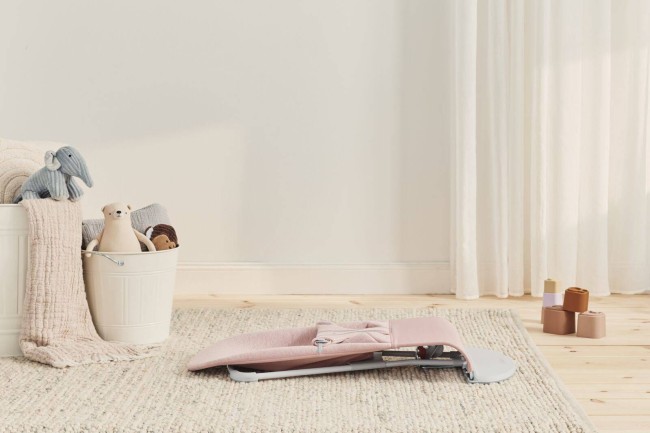 BABYBJORN - leżaczek BLISS 3D Jersey - Jasny Róż