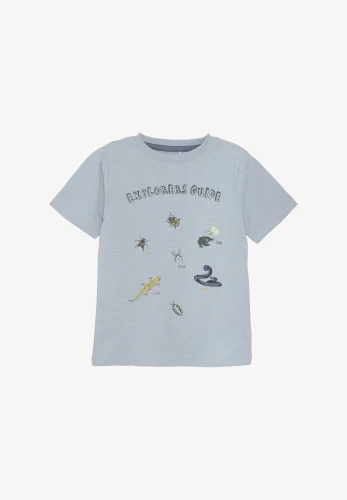 minymo t-shirt blue fog