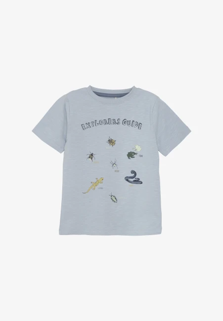 minymo t-shirt blue fog