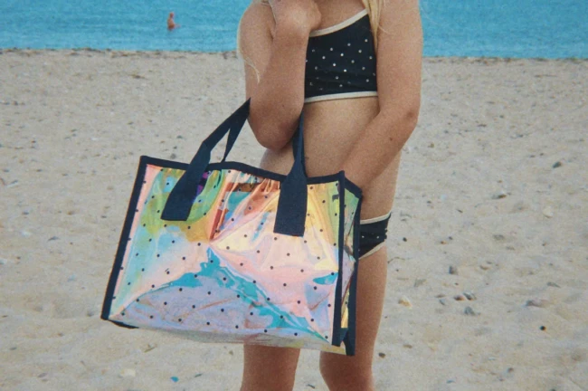 konges slojd torba plażowa beach bag navy dot