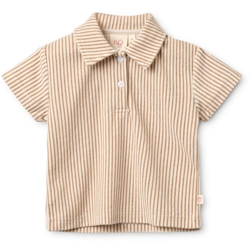 floss koszulka polo light brown