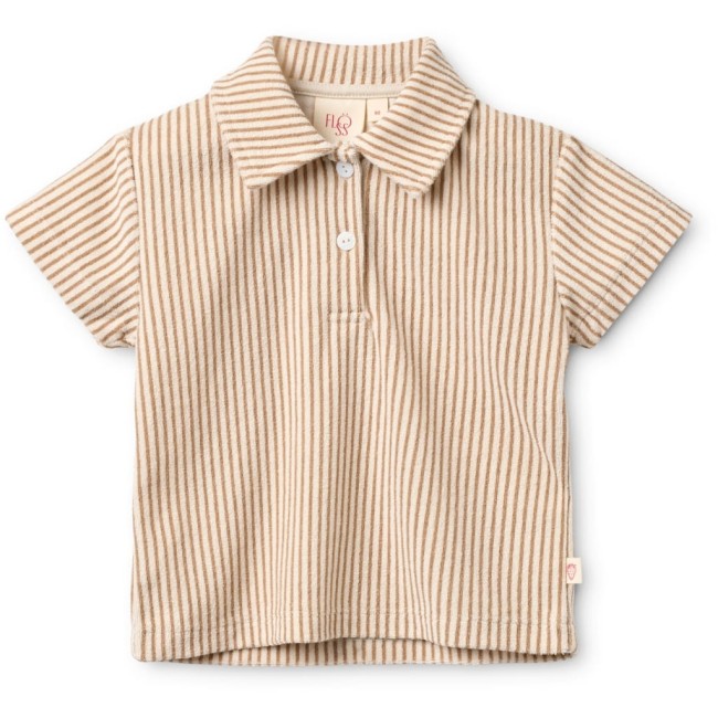 floss koszulka polo light brown
