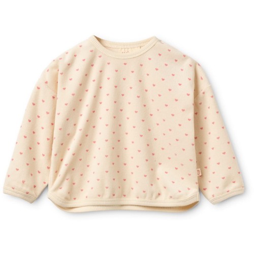floss bluza frotte nohr cream pink heart
