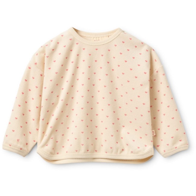 floss bluza frotte nohr cream pink heart