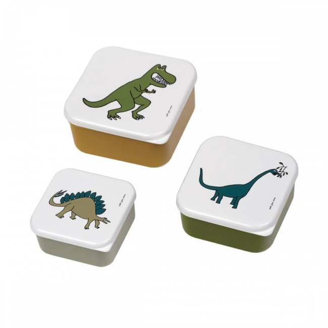 Maison Petit Jour Lunch-Box-3-szt-kpl-Dinozaury-