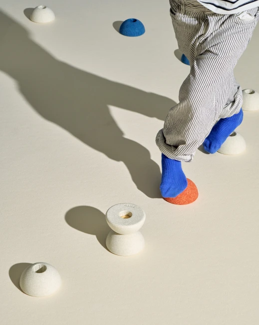 MODU - Foam Balls zestaw 3 piłek piankowych, sand grey / honey yellow