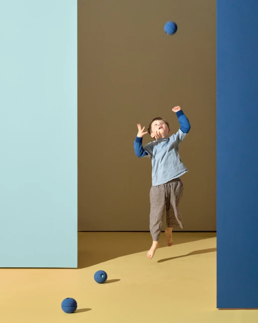 MODU - Foam Balls zestaw 3 piłek piankowych, deep blue / sky blue