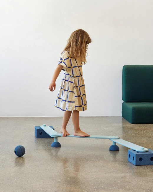MODU - Foam Balls zestaw 3 piłek piankowych, deep blue / sky blue