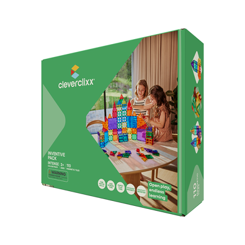 Cleverclixx - Klocki magnetyczne Inventive Pack Intense - 110 el.