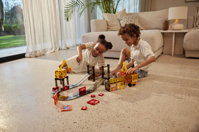 CLEVERCLIXX - klocki magnetyczne Construction Builder Pack Intense - 48 el.