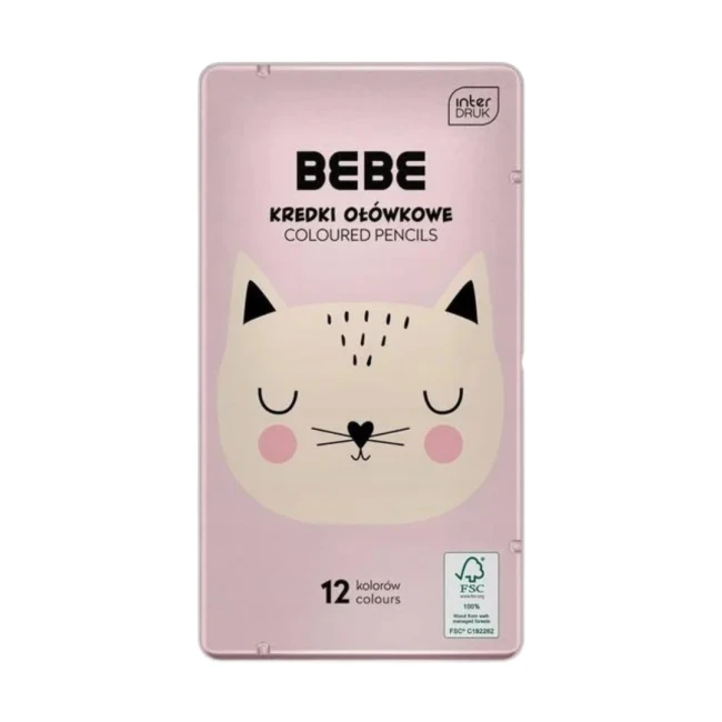 INTERDRUK-Kredki-olowkowe-BEBE-FRIENDS-KOTEK