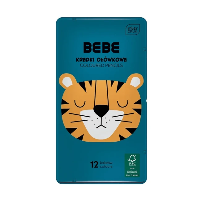 INTERDRUK-Kredki-12-kolorow-BEBE-FRIENDS-TYGRYS.webp